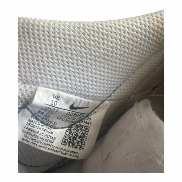 Nike White Custom LV Air Force 1 Black and White Men’s/Women’s Sneakers Size 10 - Picture 8 of 9